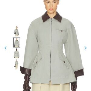 NWOT HELSA The Lady Hunting Jacket With Faux Leather Collar, Size S